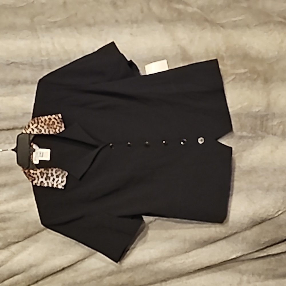 Miss Dorby short sleeve button up dress shirt , size 16